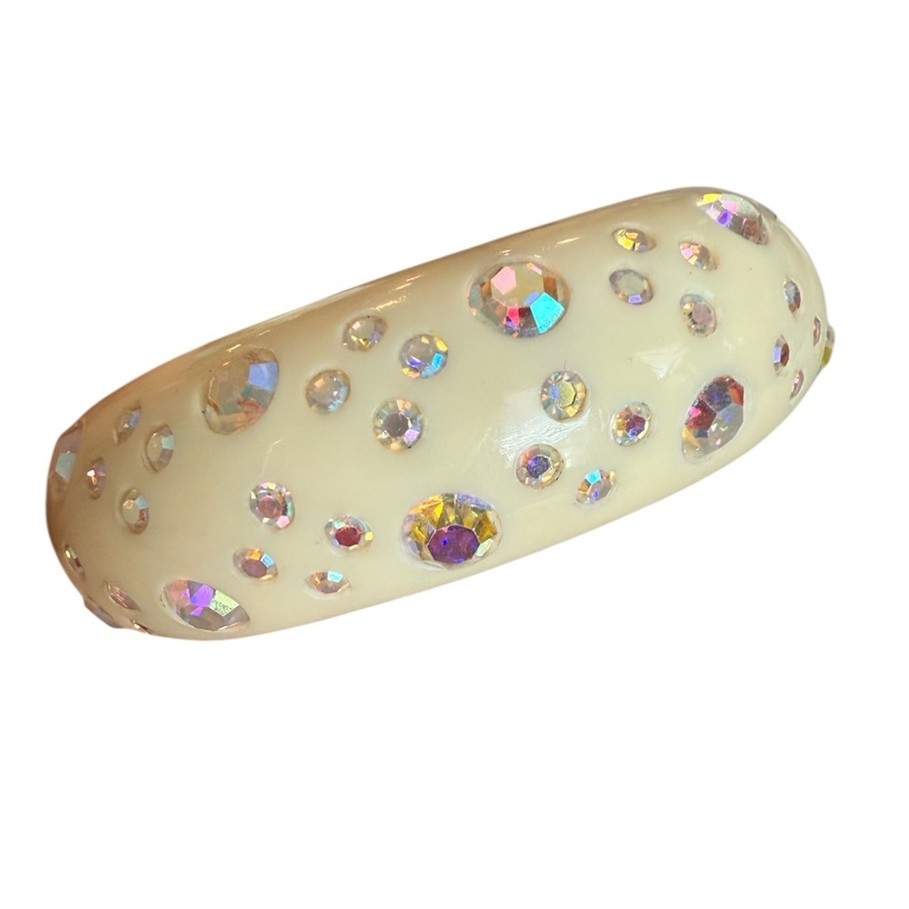 Weiss 1950s-early 1960s Thermoset and AB Clamper Bracelet